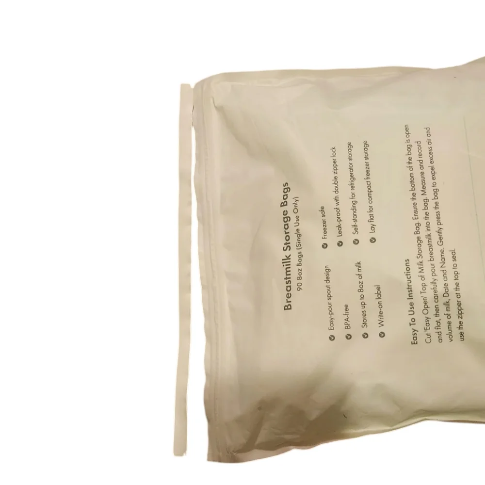 Motif Medical- Milk Storage/ Freezer Bags w/ easy pour spout and label, 6oz. 90c